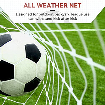 ZENY Portable Soccer Goal for Backyard,12x6 / 10x6.5 / 8x5 / 6x4 ft Kids Adults Soccer Net and Frame for Home Backyard Practice Training Goals, Soccer Training Equipment - style: 12 x 6 FT