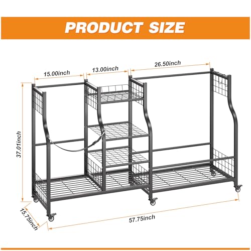 Ultrawall Golf Bag Storage Rack Organizer, Golf Bag Holder Stand for Garage, Golf Equipment Rack