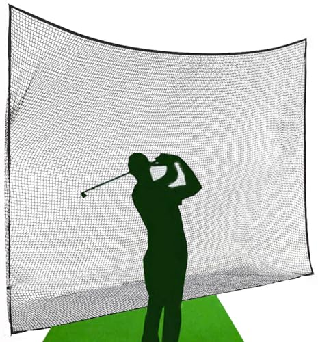 10ft, 15ft, 25ft Sports Practice Netting Sturdy Net Hitting Throwing Pitching Net 150LB Impact Hit Tested Nylon Mesh Netting for Golf, Baseball, Softball, Hockey, Soccer, LAX - size: 10ft x 10ft