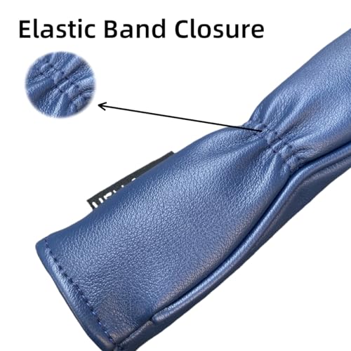 Golf Alignment Stick Cover - Chilxe Alighment Stick Headcover Head Cover - Synhtetic Leather Alignment Stick Holder - Basic Golf Accessories (Blue)