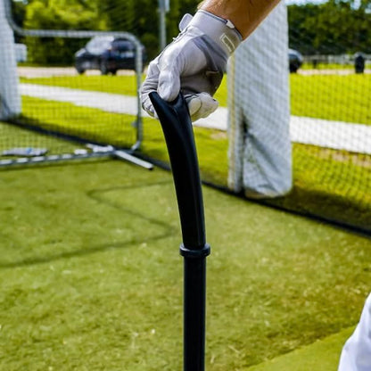 Power Batting Tee - Fully Adjustable Stem for Baseball and Softball Players, Black