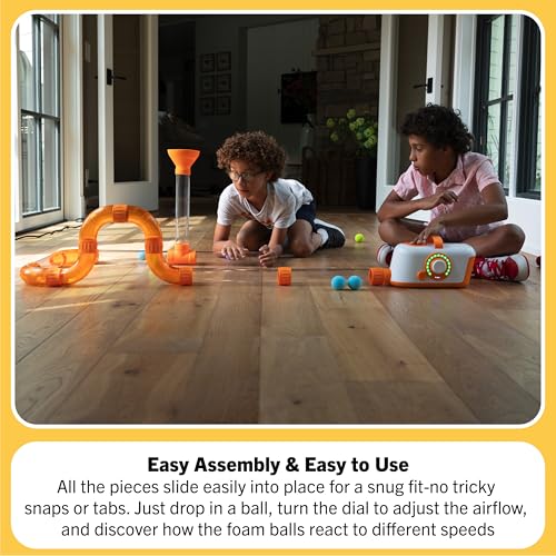 Fat Brain Toys The Original Air Toobz, Air-Powered STEM Building Toys for Kids & Teens, Kids Building Toys, STEM Toys for 3+ Year Old