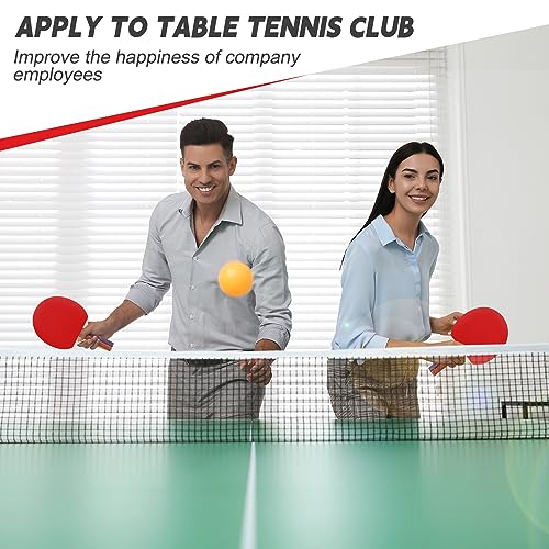Liliful 8 Pieces Table Tennis Paddle Set Portable Indoor Tennis Rackets Accessories Bulks with 12 Balls and Storage Bag for Indoor Outdoor Kids Adult Professional Games