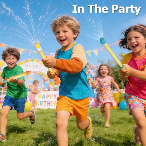 Dsmile 3 Pcs Firework-Shaped Spray Water Gun for Kids,Squirt Gun Umbrella-Shaped Spray for Swimming Pool Beach Summer Outdoor Water Party Games - style: Fireworks nozzle(Dinosaur)*3