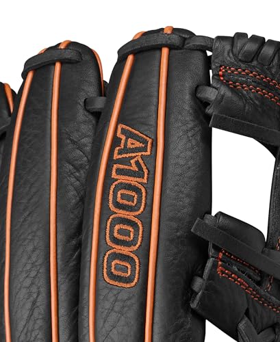 Wilson 2024 A1000 Infield Baseball Gloves - color: Black/Orange