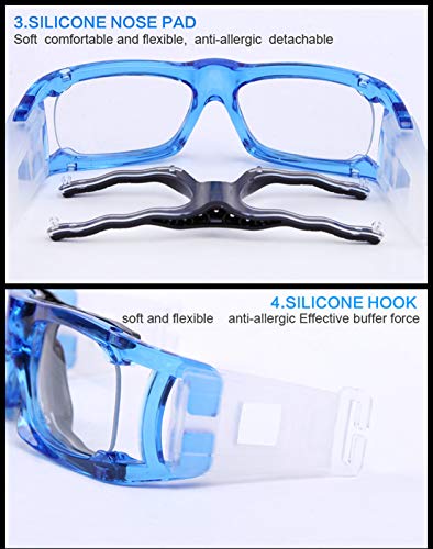 Professional Sports Goggles Dribbling Protective Safety Eyewear Basketball Glasses for Adult Men Youth with Adjustable
