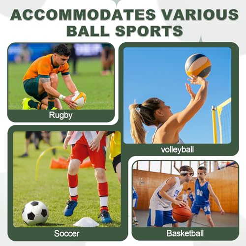 uxcell Basketball Net Bags, Nylon Soccer Ball Holder Portable Multifunctional Single Ball Mesh Net Bag for Storage Basketball Soccer Rugby Balls - color: Yellow/Black