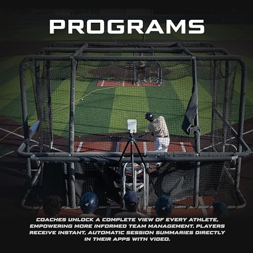 Full Swing Kit Baseball Advanced Radar Launch, Hitting, & Pitch Analyzer | Revolutionary Technology Captures 12 Data Points | Premium Package Includes 4K Camera, OLED Display, Tripod, & Accessories