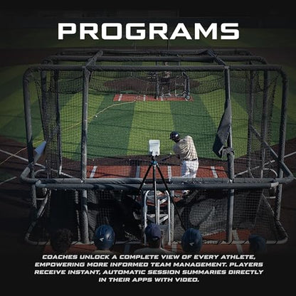 Full Swing Kit Baseball Advanced Radar Launch, Hitting, & Pitch Analyzer | Revolutionary Technology Captures 12 Data Points | Premium Package Includes 4K Camera, OLED Display, Tripod, & Accessories