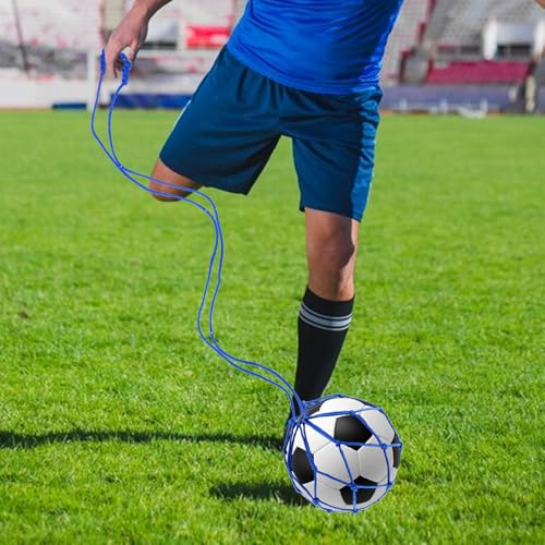 2 Pcs Football Kick Trainer Bags Solo Soccer Kick Trainer Practice Equipment Training Aid Soccer Return Trainers Net Ball Training Equipment Fits Ball Size 3, 4, 5