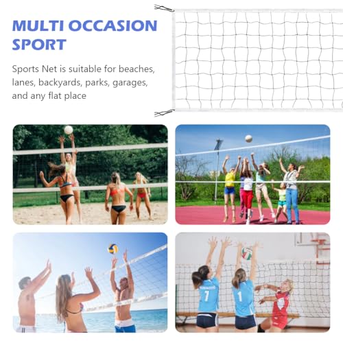 Professional Volleyball Net Outdoor,31.17x3.28ft Net, Canvas Edge Fitness Playground Volleyball Net