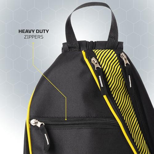 Pickleball Bag - Lightweight Pickleball Sling Bag, Storage for Paddles, Balls & Accessories - Travel-Ready Pickleball Gear Set