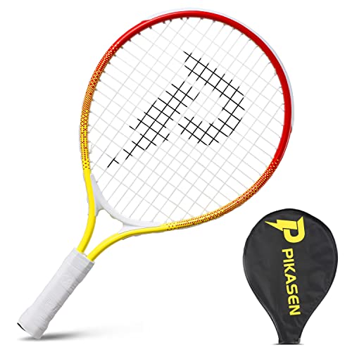 17" Kids Tennis Racket Best Starter Kit for Kids Age 4 and Under with Shoulder Strap Bag and Mini Tennis Racket Toddler Tennis Raquet - color: 17 inch Yellow