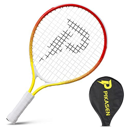17" Kids Tennis Racket Best Starter Kit for Kids Age 4 and Under with Shoulder Strap Bag and Mini Tennis Racket Toddler Tennis Raquet - color: 17 inch Yellow