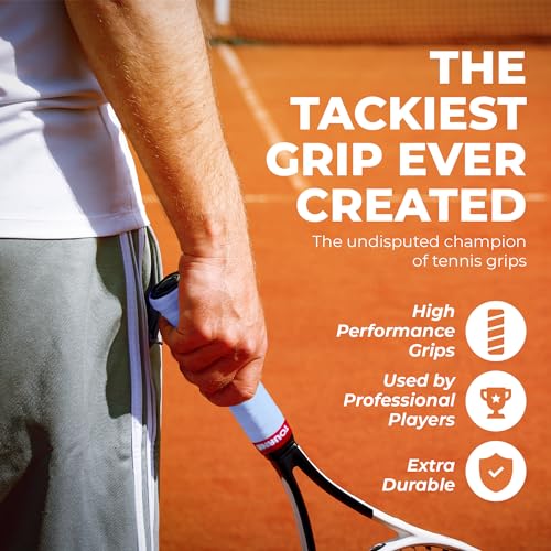 Tourna Mega Tac Extra Tacky Overgrip, 10-Pack - color: Black