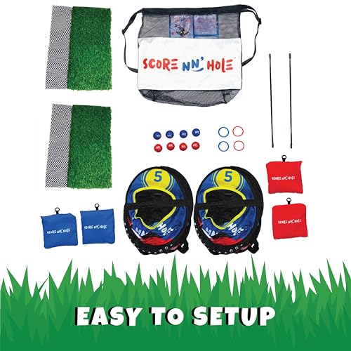 CHIP NN' Hole Golf Game Set | Golf Gifts for Men | Backyard Golf Cornhole Game | Golf Chipping Game | Targets, Golf mats, Foam Golf Balls Included | Golf Game | Golf Accessories for Men | Golf Gift