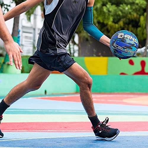 AND1 Xcelerate Rubber Basketball: Official Regulation Streetball, Made for Indoor/Outdoor Games - color: Black Camo, style: Basketball