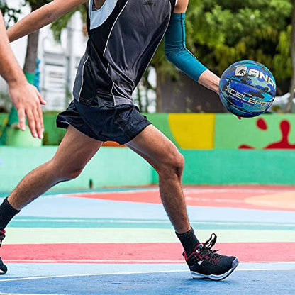 AND1 Xcelerate Rubber Basketball: Official Regulation Streetball, Made for Indoor/Outdoor Games - color: Black Camo, style: Basketball