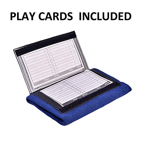 Quarterback (QB) 3 Sheet Play Wristband Youth Perfect for Football Plays, Softball Signs & Baseball (20 Pack) - color: Navy Blue