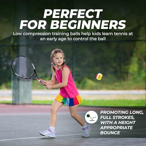 Tourna Low Compression Stage 3 Tennis Ball - style: 18 Pack
