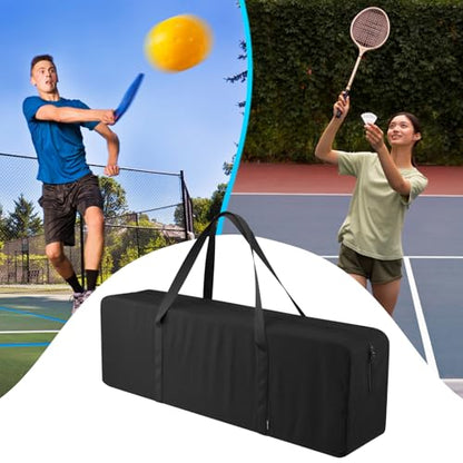 Pickleball Net Set Carry Bag Portable Pickle Ball Equipment Storage Bag Foldable Badminton Net System Replacement Bag Heavy Duty Zipper Duffle Bag for Indoor Outdoor Driveway Backyard, NO Net