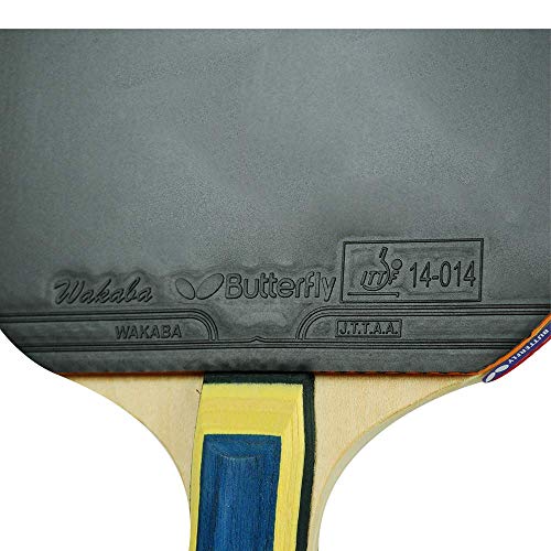Butterfly Wakaba Shakehand Table Tennis Racket | Japan Series | Outstanding Control with Reliable Speed and Spin | Recommended for Beginning Level Players
