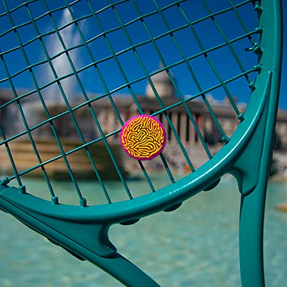 Get A Grip Tennis Dampeners – Vibration Dampener for Tennis Rackets – Shock Absorbing, Reduce String Vibration & Improve Feel – Fun, Colourful, Retro Designs – Tennis Accessories Gift - color: Soaking Up Vibes