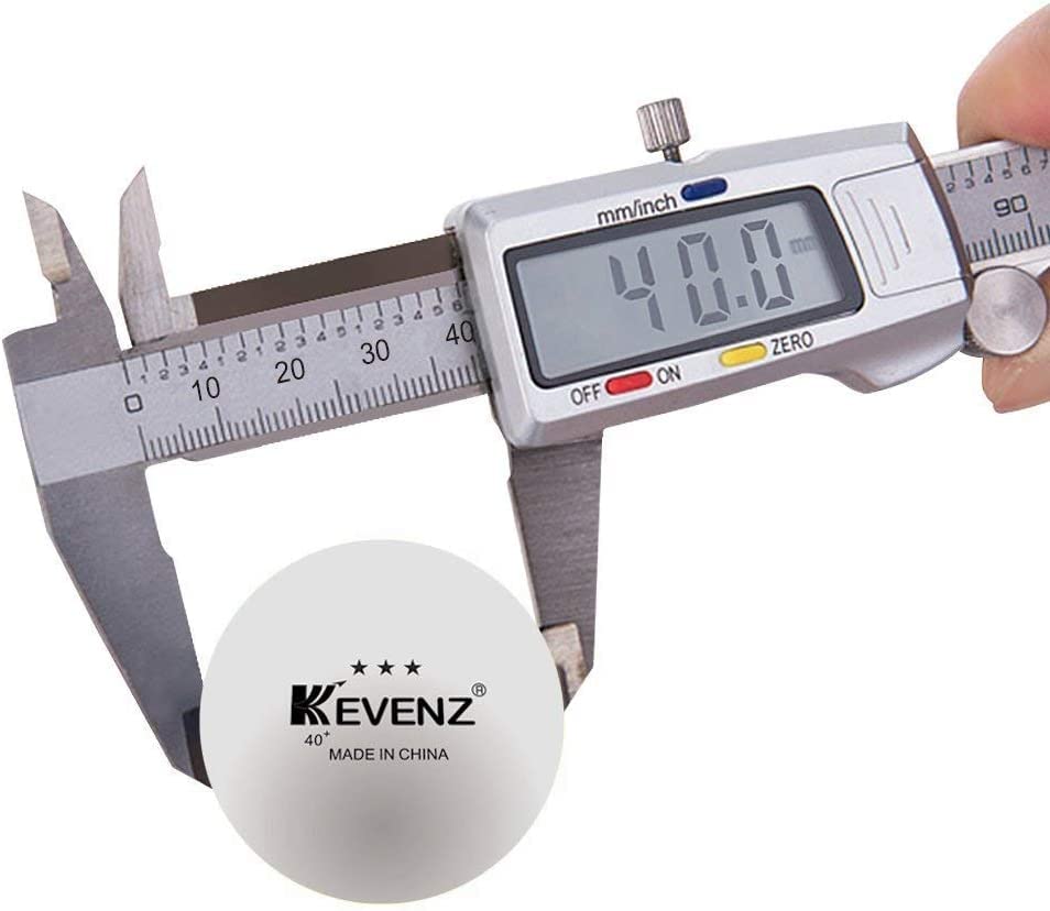 KEVENZ 3 Star Ping Pong Balls, 40+mm Advanced Table Tennis Balls, Bulk Outdoor and Indoor Ping-Pong Balls for Training, Competition and More, White