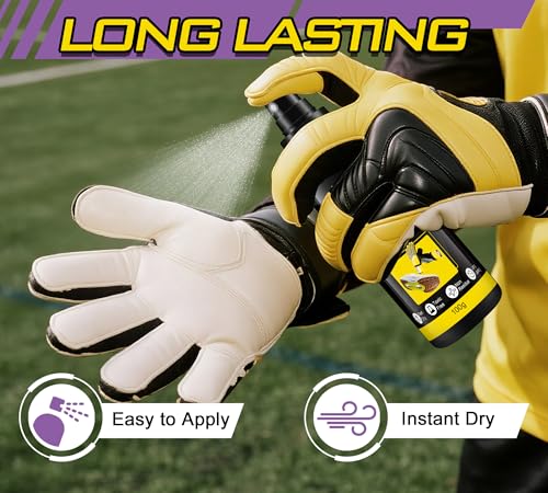 Grip Spray, 7oz Basketball Shoe Grip Spray, Anti-Slip Traction Enhancer with Long-Lasting Performance, Grip Power and Balance Control for Basketball Soles, Goalkeeper Gloves, Golf, Various Rackets