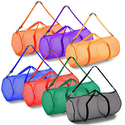 Champion Sports Mesh Duffle Bag – Oversized Breathable Gear Bag with Zipper & Shoulder Strap for Sports, Gym & Travel