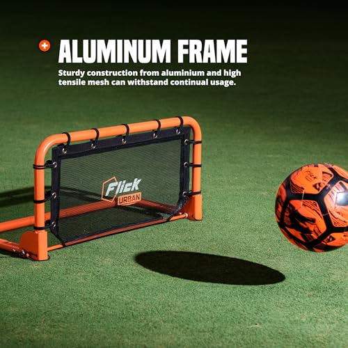 Flick Urban Mini Wall Soccer Rebounder - Portable Football Rebounder Net - Soccer Training Equipment Designed to Improve Your Soccer Training with Multi-Sport Functionality - 66cm x 31cm