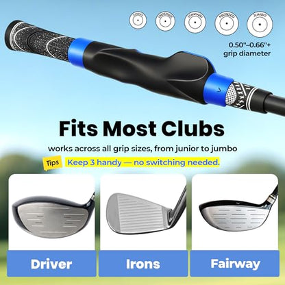 Golf Grip Trainer for Right-Handed Golfers, Golf Swing Training Aid for Proper Hand Position, Grip Pressure, Tempo & Muscle Memory, Indoor Practice & Warm Up, Golf Gifts for Men - size: Golf Grip Trainer