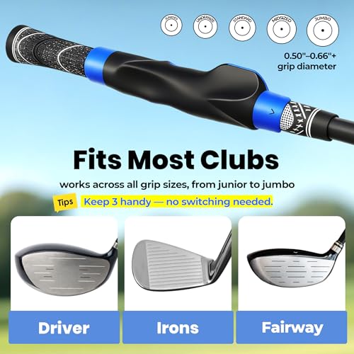 Golf Grip Trainer for Right-Handed Golfers, Golf Swing Training Aid for Proper Hand Position, Grip Pressure, Tempo & Muscle Memory, Indoor Practice & Warm Up, Golf Gifts for Men - size: Golf Grip Trainer