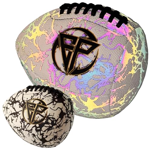 ENDPASS Luminous Rebound Trainer | Solo QB Wall Practice Ball with Light-Activated Glow for Indoor & Outdoor