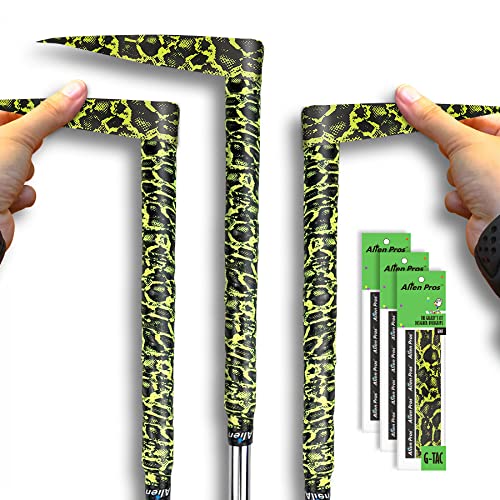 Alien Pros Golf Grip Wrapping Tapes - Innovative Golf Club Grip Solution - Enjoy a Fresh New Grip Feel in Less Than 1 Minute - style: 3-Pack Lizard
