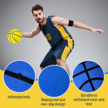 Jerify 12 Pack Official Size Rubber Basketballs for Kids Child Junior Youth Indoor Outdoor Sports Basket Balls with Pump Back to School Student Gifts Operation Christmas Bulk Items - size: Size 7, 29.5"