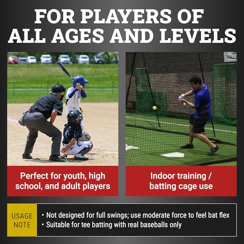 FIELDFORCE Inside-Out Bat, Baseball Training Equipment, Baseball Aids Tool for Swing Correction, Power, Timing, Path, Precision, Strength, Speed, Motion, Control, Drills