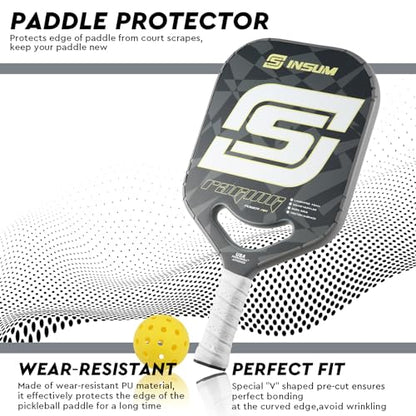 INSUM Pickleball Paddle Edge Guard Tapes Protection Tapes, Pre-Cut V, 20/23/26mm Width Protective Tapes for All Thickness Edges - color: Gray, size: Width 26mm