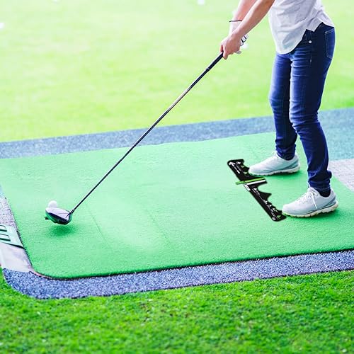 Izzo Golf Sure Stance Golf Swing Training Aid -Ball Position Trainer - style: Left Handed