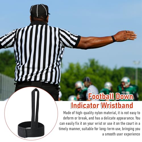 Psyqtsuary Referee Down Indicator Wrist, 5PCS Football Down Indicators Football Wristbands for Plays Football Wristband Referee Wristband Football Accessories for Match Sports
