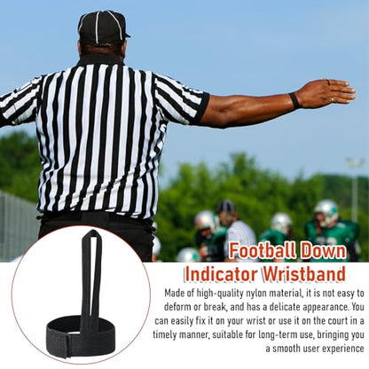Psyqtsuary Referee Down Indicator Wrist, 5PCS Football Down Indicators Football Wristbands for Plays Football Wristband Referee Wristband Football Accessories for Match Sports