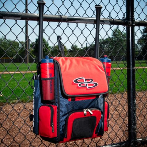 Boombah Mini Superpack Youth Bat Pack: USA Stars & Stripes Black Ops Black & White, Baseball & Softball Bag with 2 Bat Sleeves and Shoe Compartment