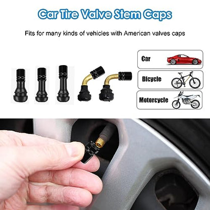 14PCS Bicycle Valve Adapter DV SV AV Converter,Presta Schrader Valve Adapter, Ball Pump Needle, Inflation Needle, Tire Valve Caps,Air Pump Needle Set for All Bike,Sports Ball,Pump,Inflatable Equipment