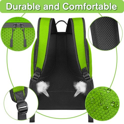 YOREPEK Soccer Backpack,Soccer Bag with Ball Holder, Water resistant Sport Equipment Bags Fit Basketball Volleyball Football - color: Green