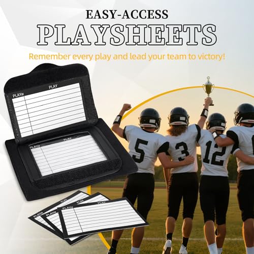 Football Play Wristband - Football Quarterback Play Wristbands for Adult and Youth 2/6/12/20 Pack - Softball Wristbands for Signs for All Sports with 3 Compartments