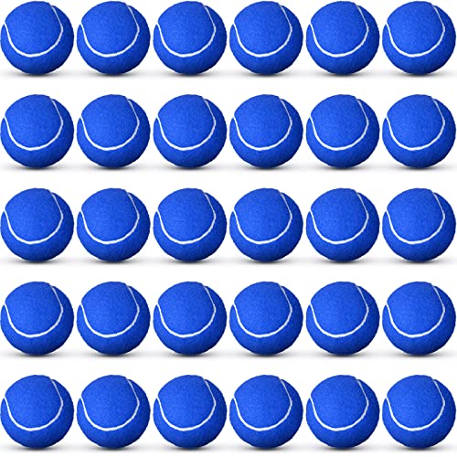 Vinsot 48 Pcs Standard Pressure Tennis Balls Bulk, Training Tennis Balls Practice for Player Beginner Training Sports Ball, 2.5 Inch - color: blue