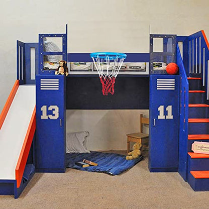 Aoneky 13.5 Inch Indoor Basketball Hoop - Wooden Back Board Replacement Basketball Rim