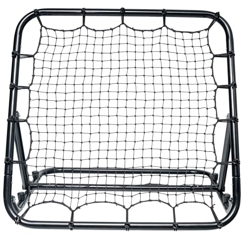 Web Flex® 3x3 ft Portable Rebounder Net | Multi-Sport Trainer for Baseball, Softball, Soccer & Volleyball | Adjustable Pitch Back Net with Steel Frame, Foldable Design & Easy Setup for Drills