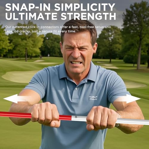 KINGTOP Golf Flagstick 6ft, Portable Five-Section Design for Backyard Practice Putting Green, Driving Range Golf Pin Flag Hole Cup Set, Gift Idea - color: Version2- Red Flag#1,2, 2-Pack