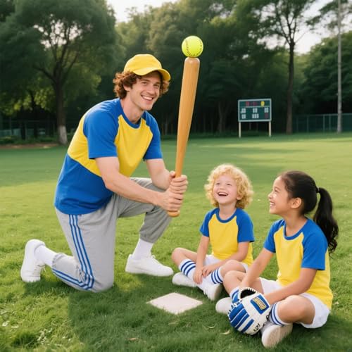 Official Size 12" Softballs - Fastpitch Practice & Training Balls, Leather Covered